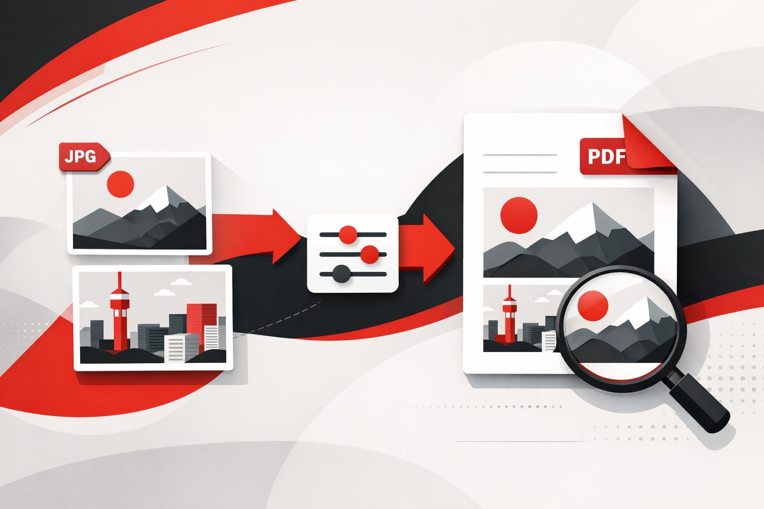 JPG photos merged into one PDF