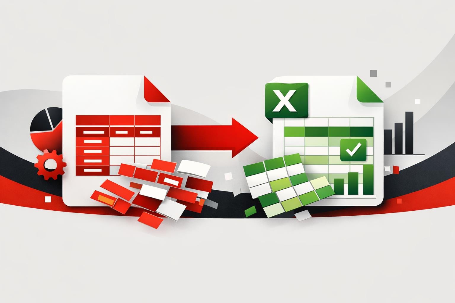 Converta tabelas PDF em Excel sem limpeza manual